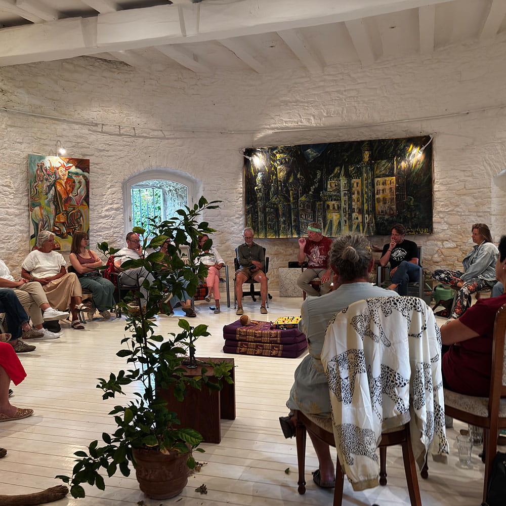 Die Teilnehmer des 3. Conviviums zu Artemis in der alten Windmühle