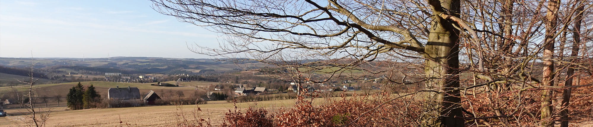 Aussicht vom potenziellen Erdheilungsplatz Ahornberg