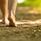 Canva Walking Bare Feet Along a Trail in the Woods